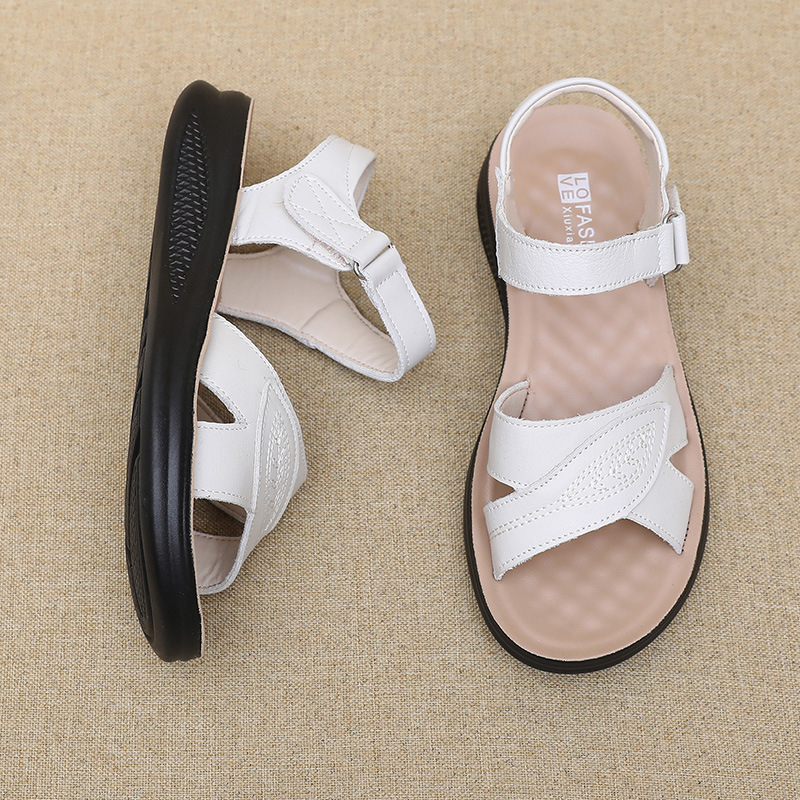 Черные кожаные босоножки с Т-о – обзор и цена Formal Women Daily Wear Sandals